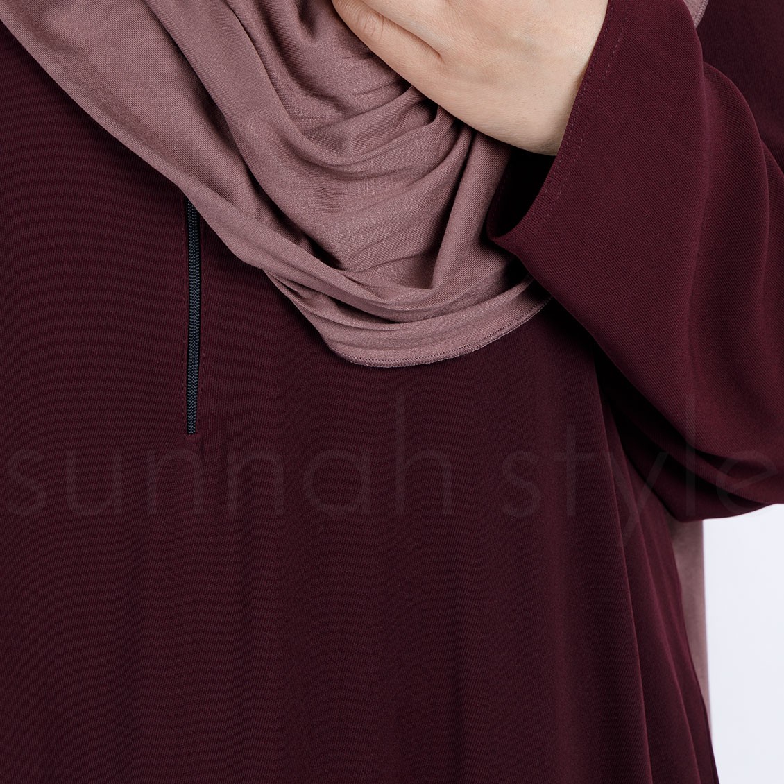 Sunnah Style Essentials Closed Abaya Garnet